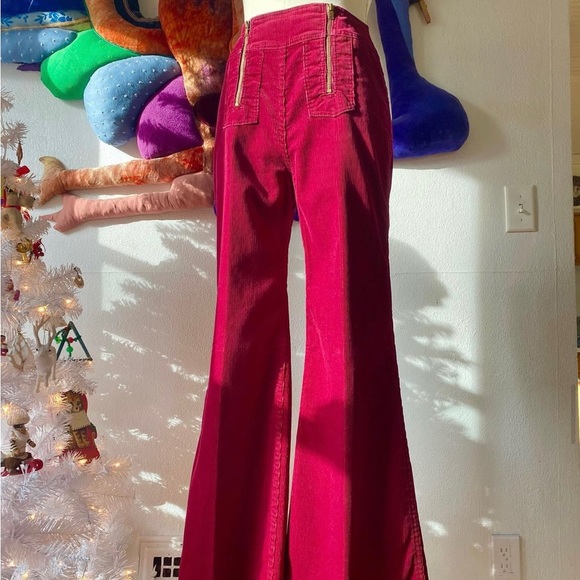 Vintage Wrangler Double Zip Corduroy Flare Pants - Picture 4 of 11